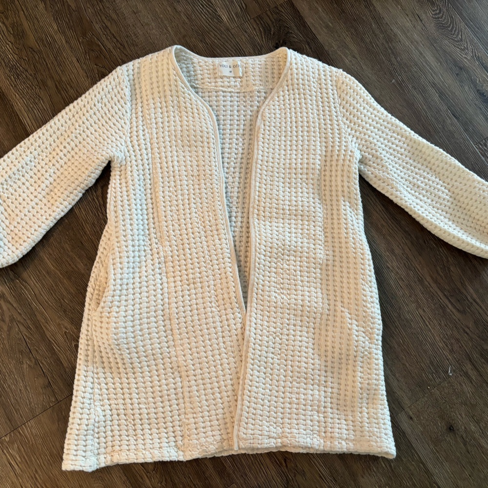 Yoli and Otis over coat, size 6Y. Fits 6-10
